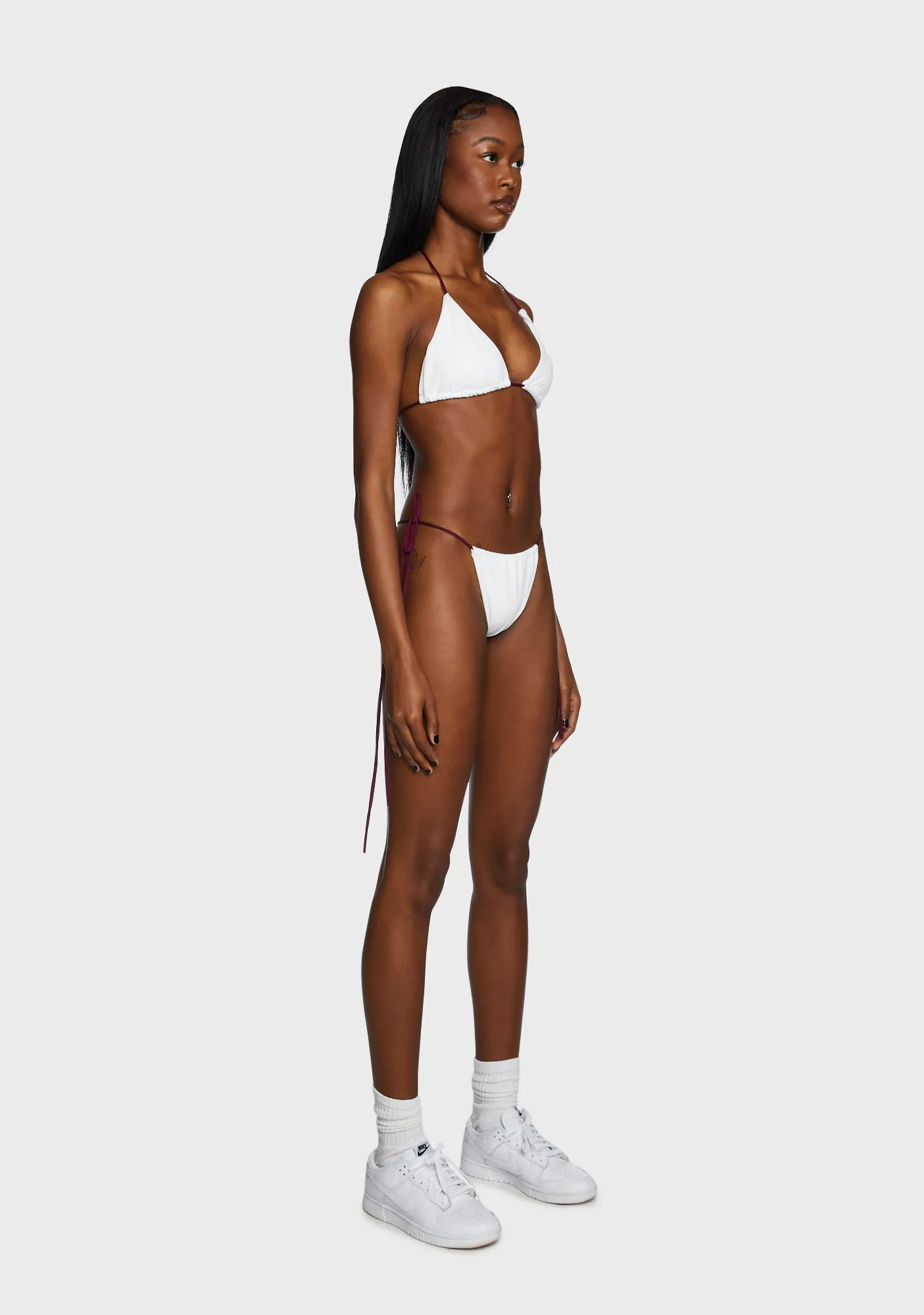 Tahiti Sunrise Bikini Set - White/Brown-