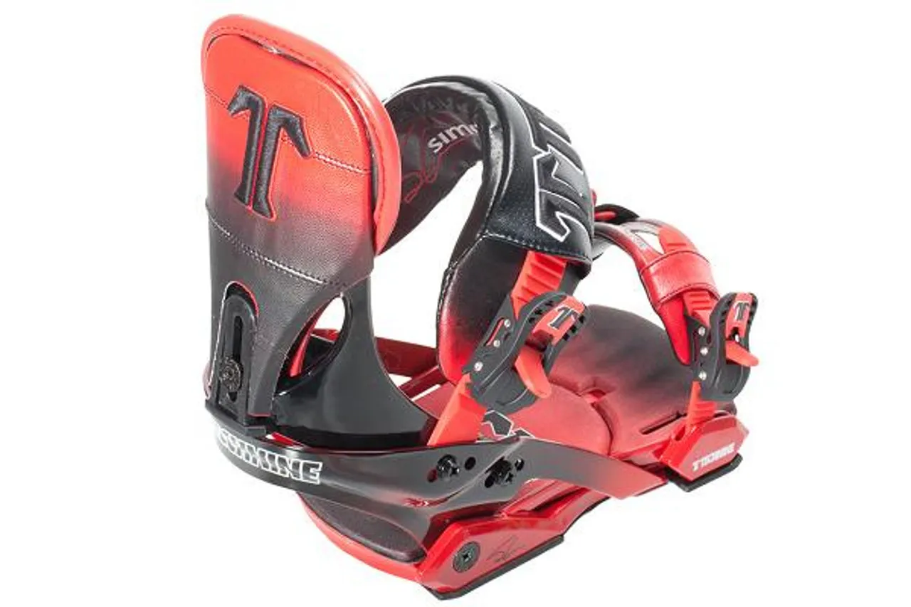 Technine Simon Chamberlain Pro Snowboard Binding 2012 -Red Fade