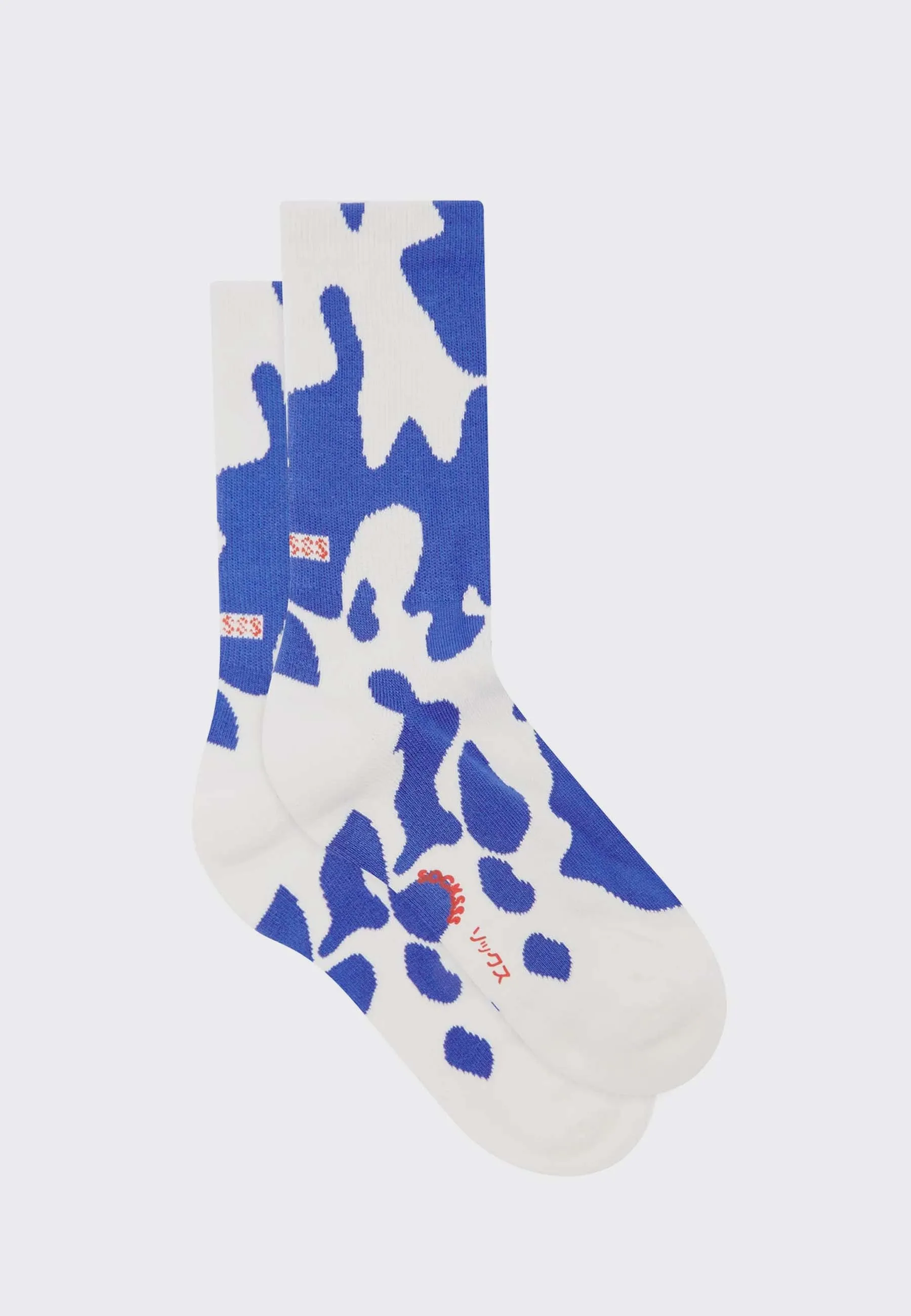 Tennis Pattern Socks - blueberry blast