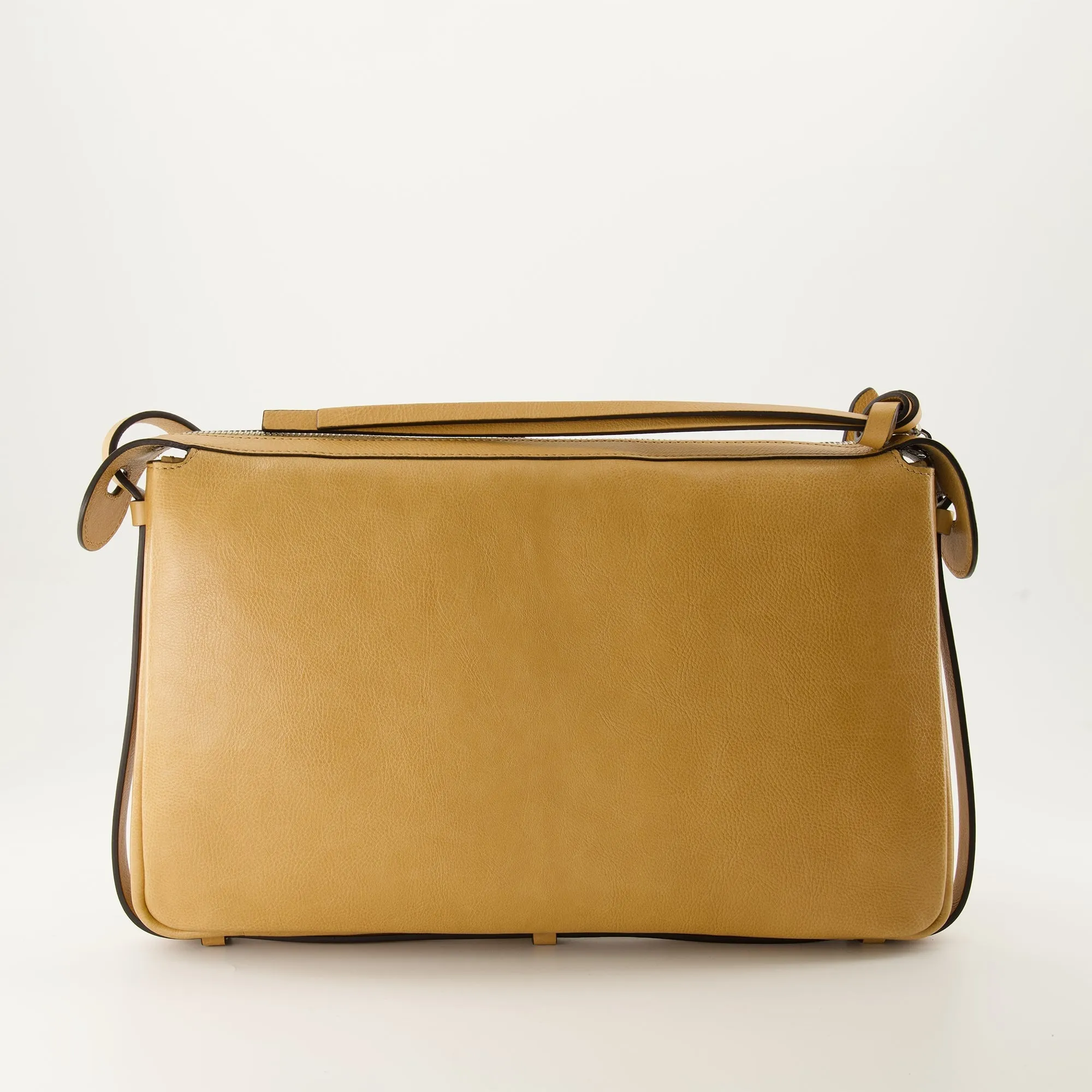 Textured Leather Shoulder Bag