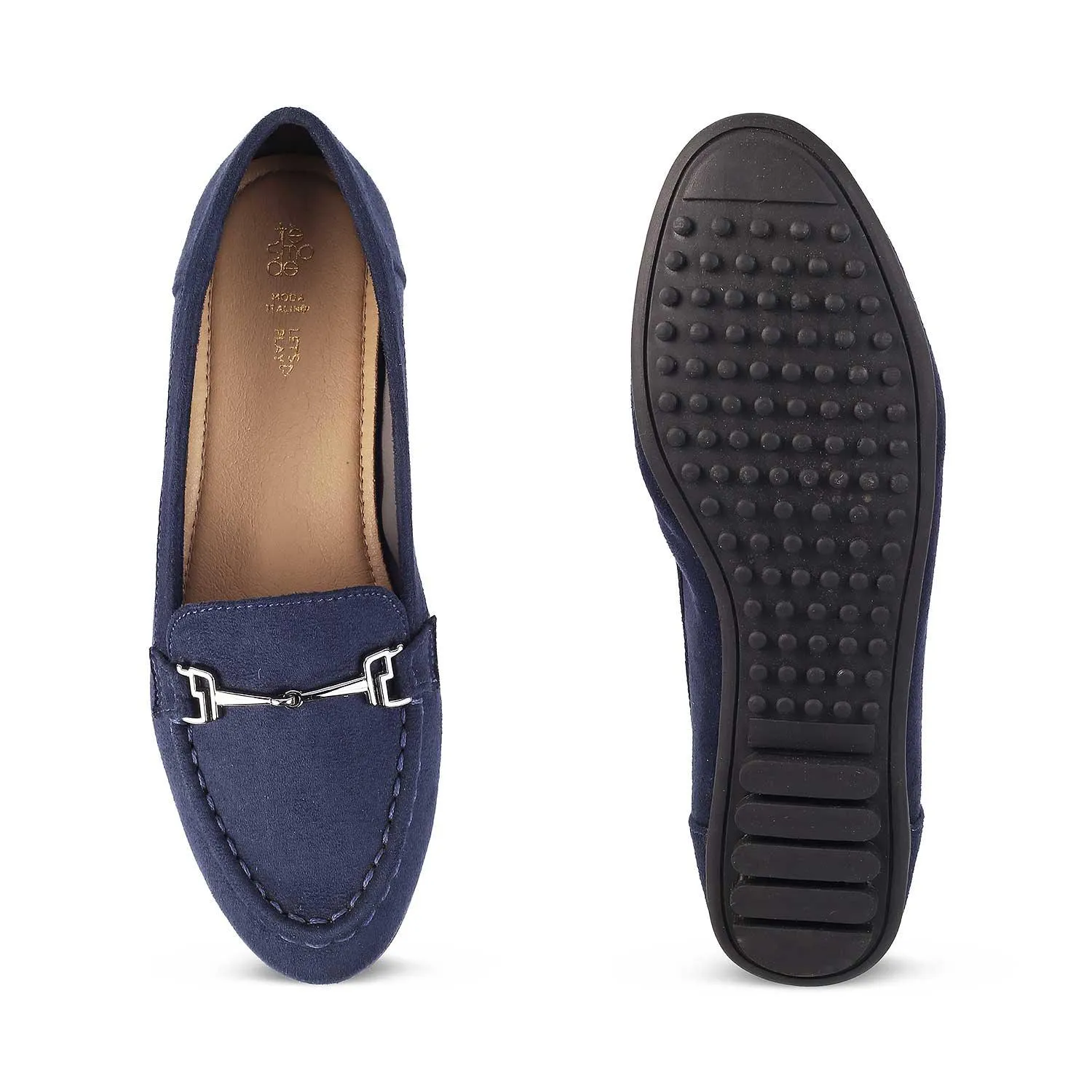 The Angelus Blue Women's Dress Loafers Tresmode