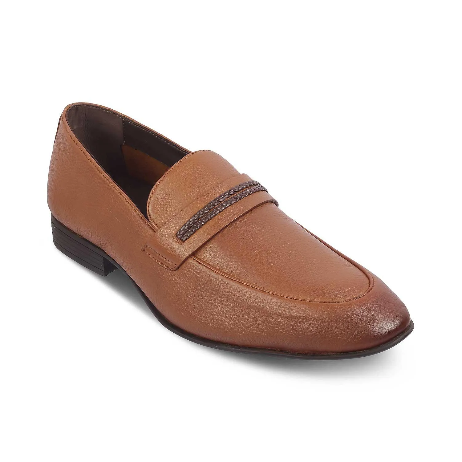 The Bochum Tan Men's Leather Loafers Tresmode