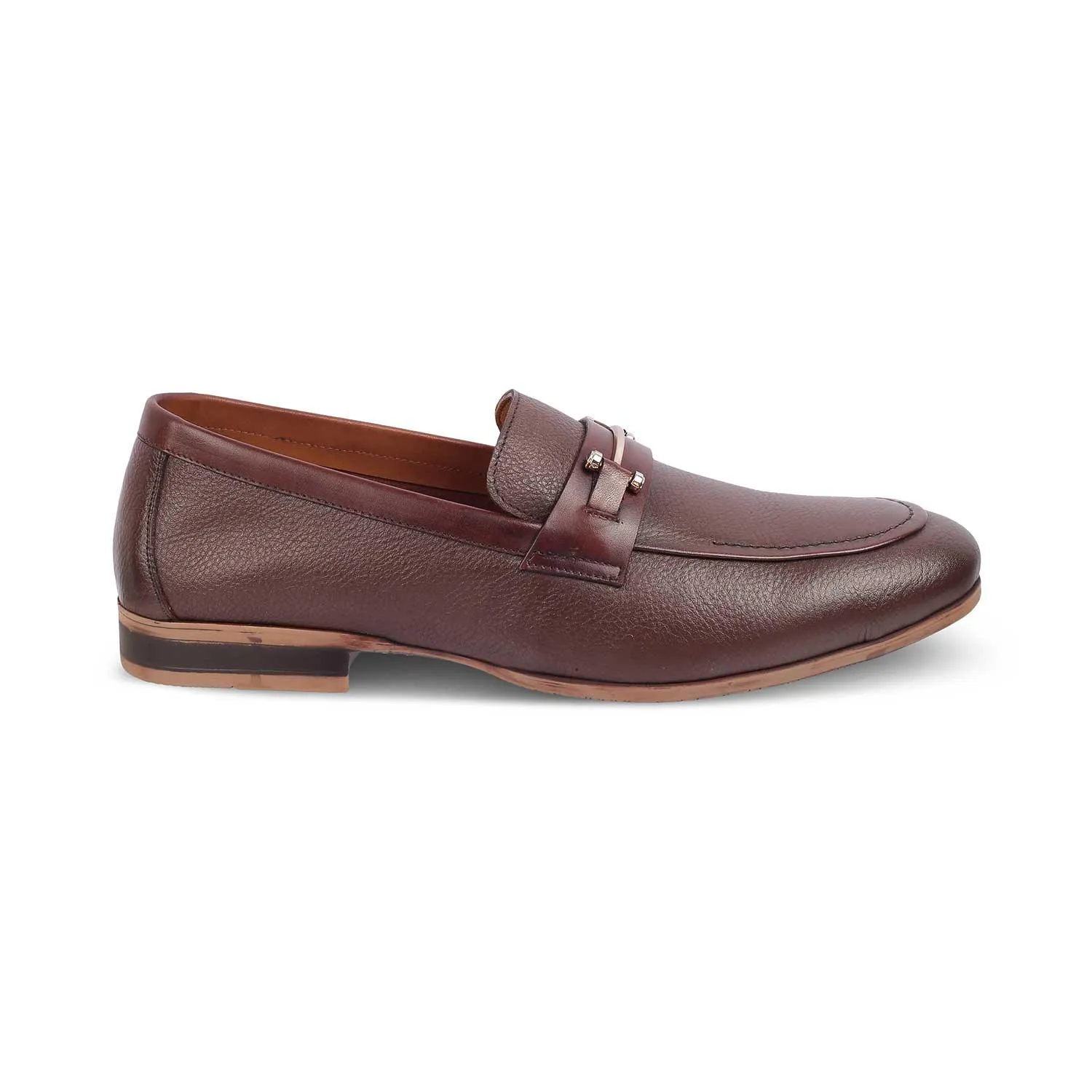 The Bone Brown Men's Leather Loafers Tresmode