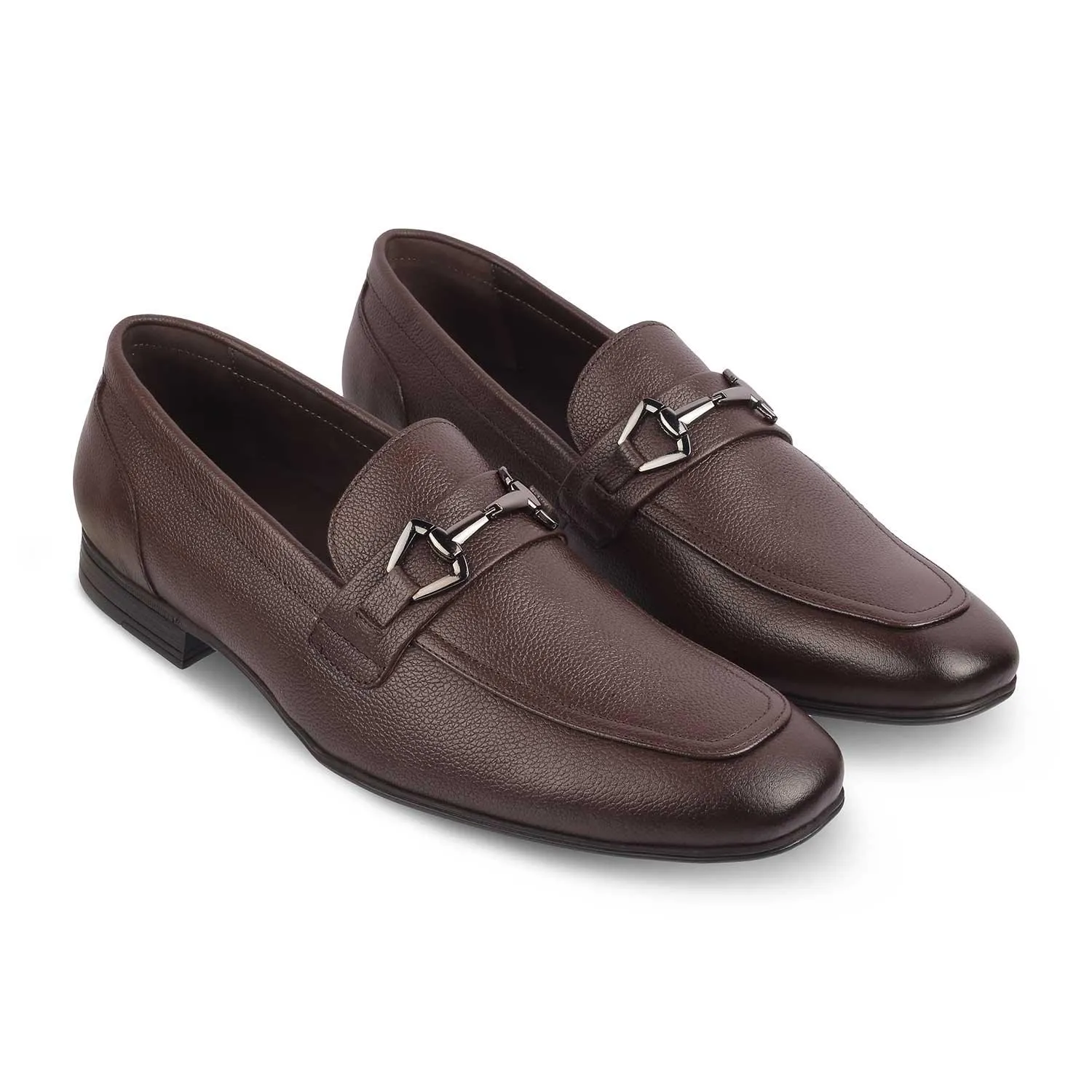 The Bremen Brown Men's Leather Loafers Tresmode