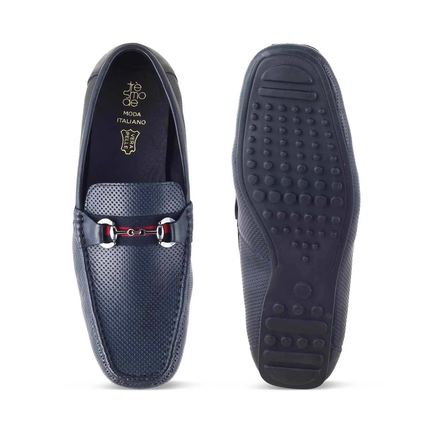 The Cedrive Blue Men's Driving Loafers Tresmode