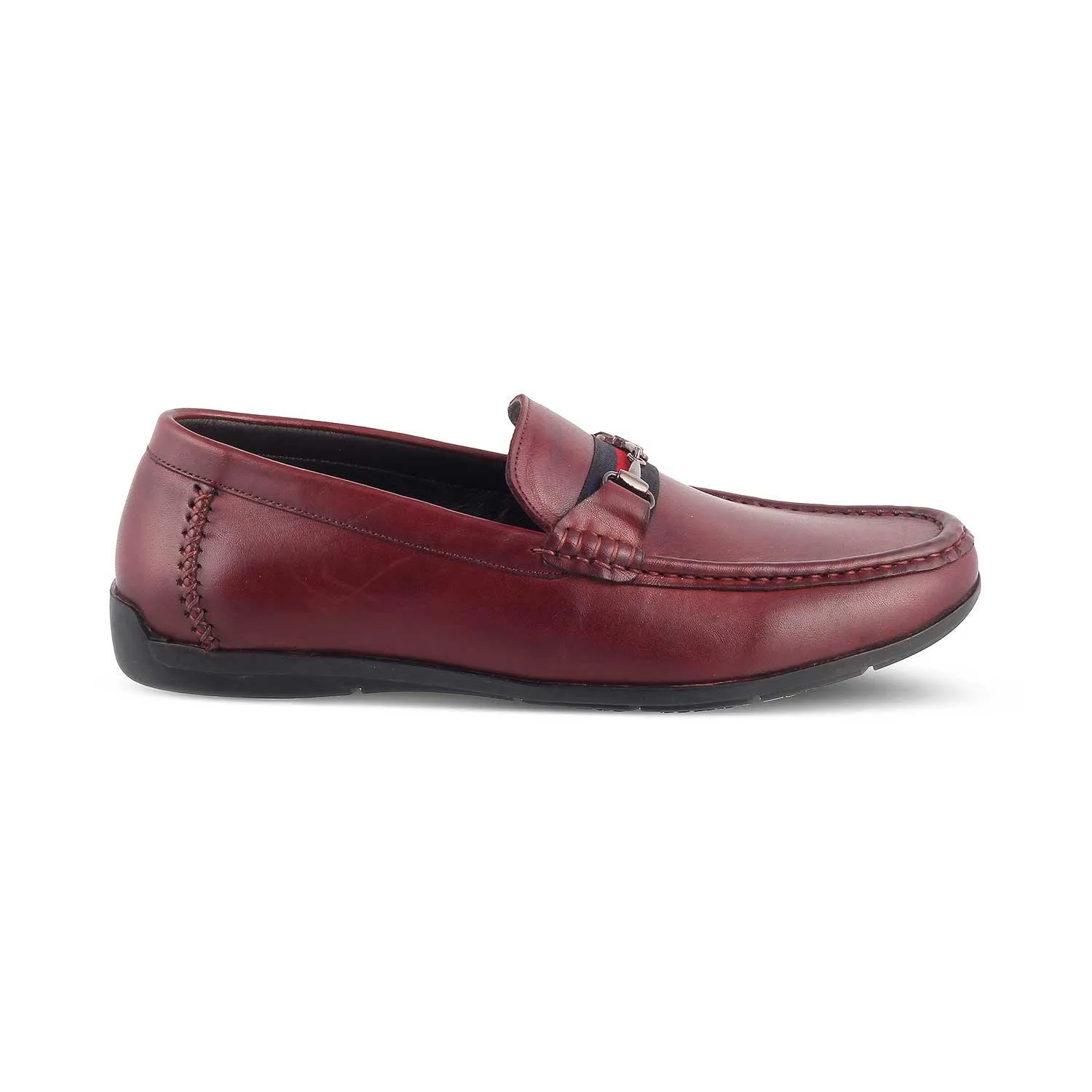 The Crada Wine Men's Leather Driving Loafers Tresmode