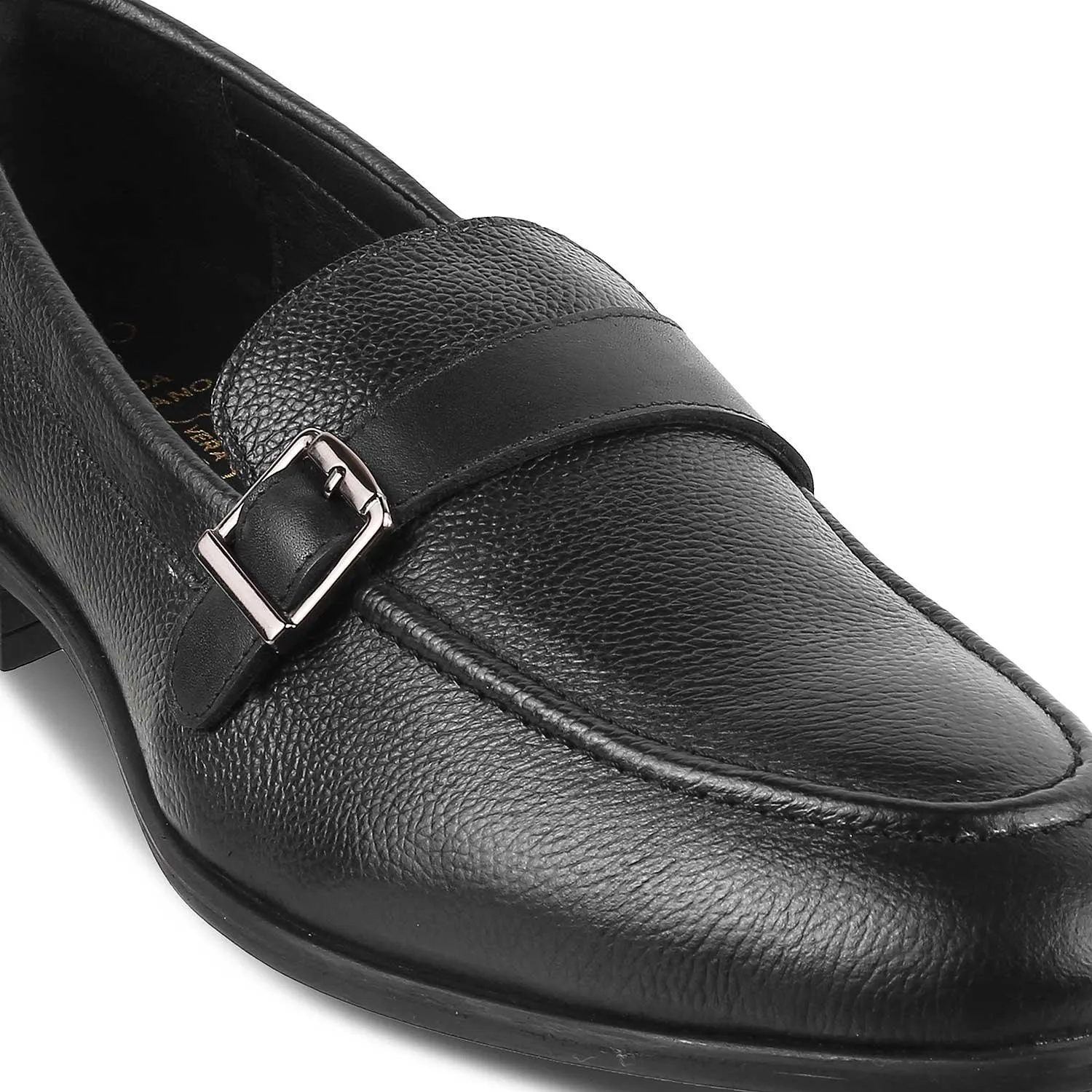 The Heiden Black Men's Leather Loafers Tresmode