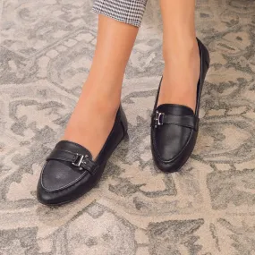 The Lativa Black Women's Dress Loafers Tresmode