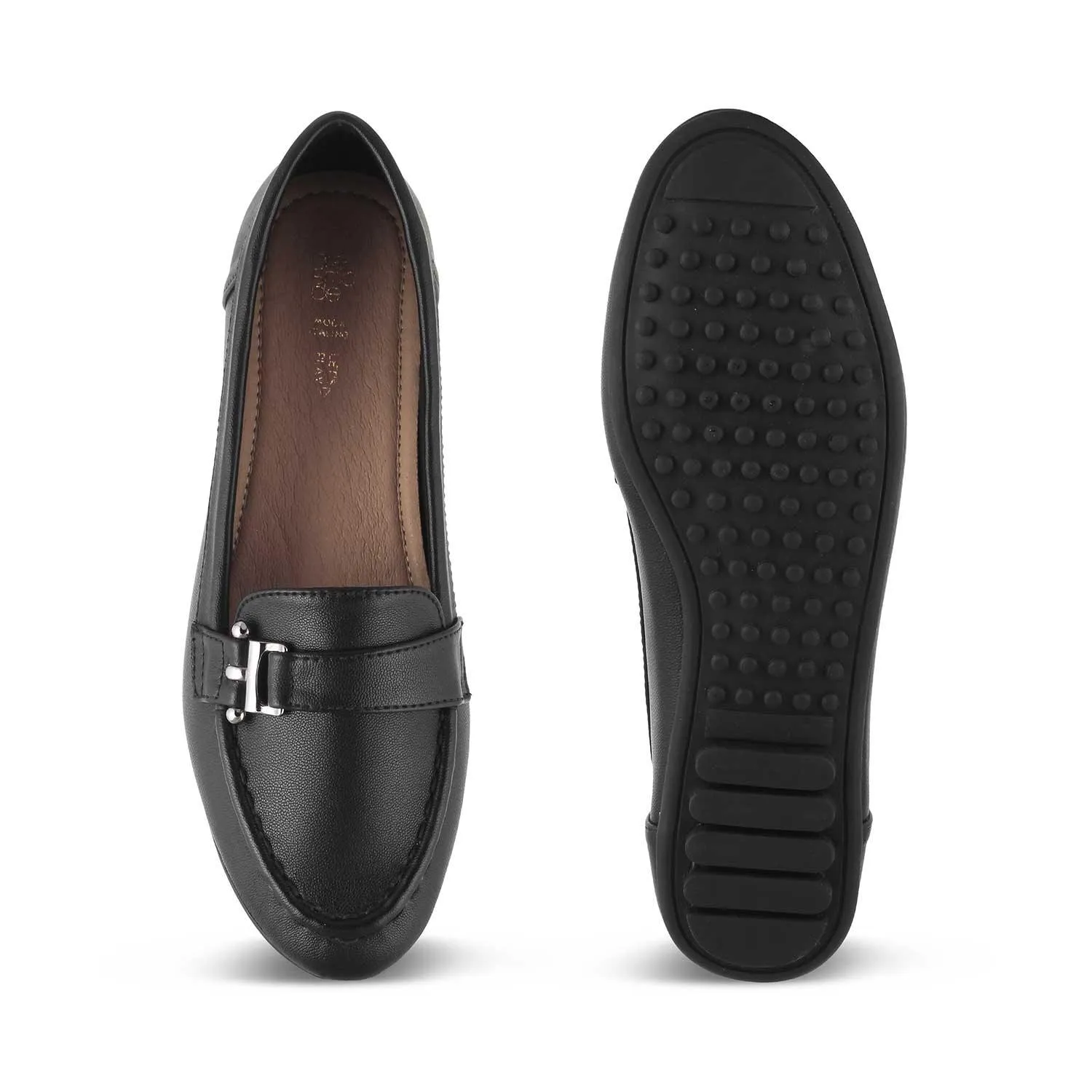 The Lativa Black Women's Dress Loafers Tresmode