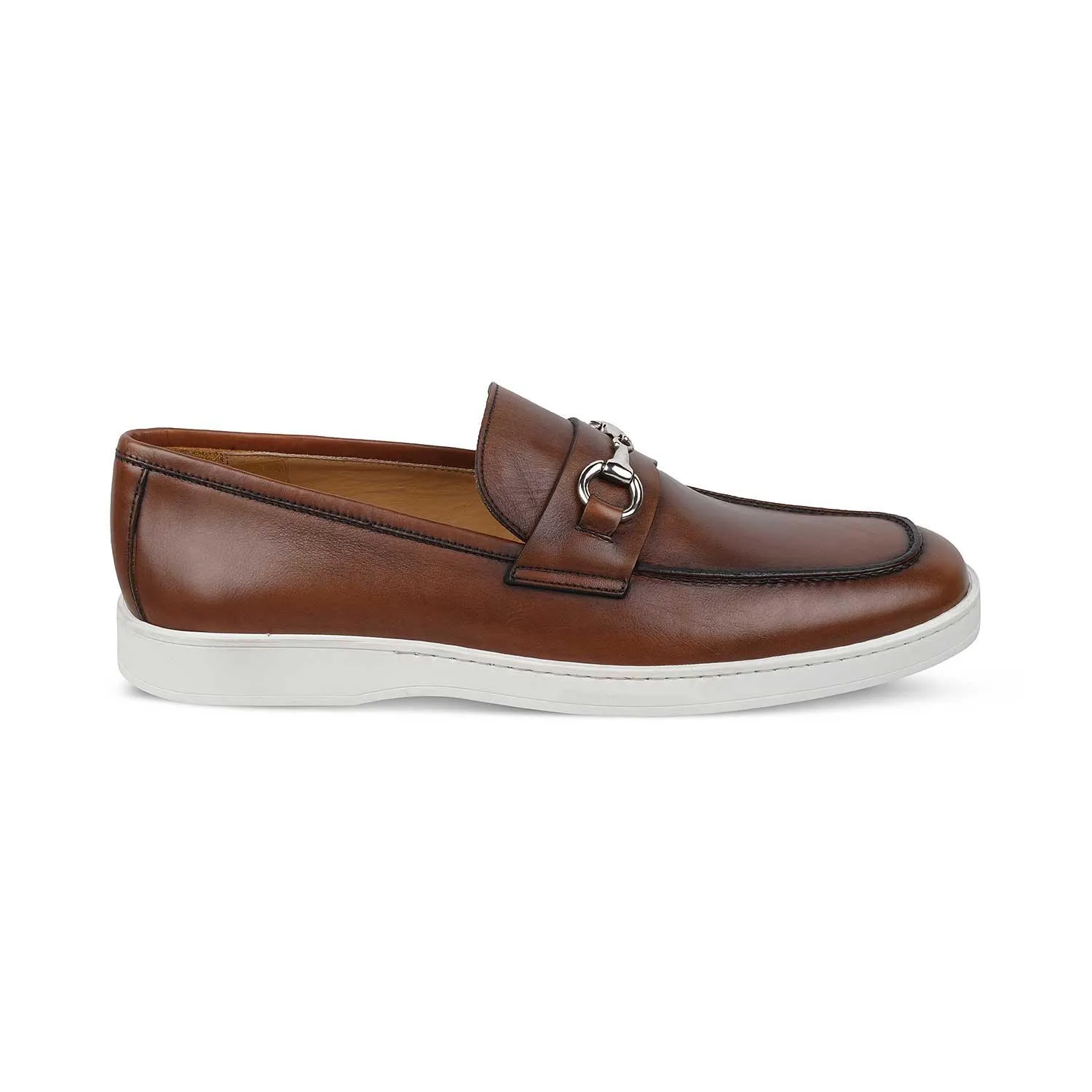 The Mamante Tan Men's Handcrafted Leather Loafers Tresmode