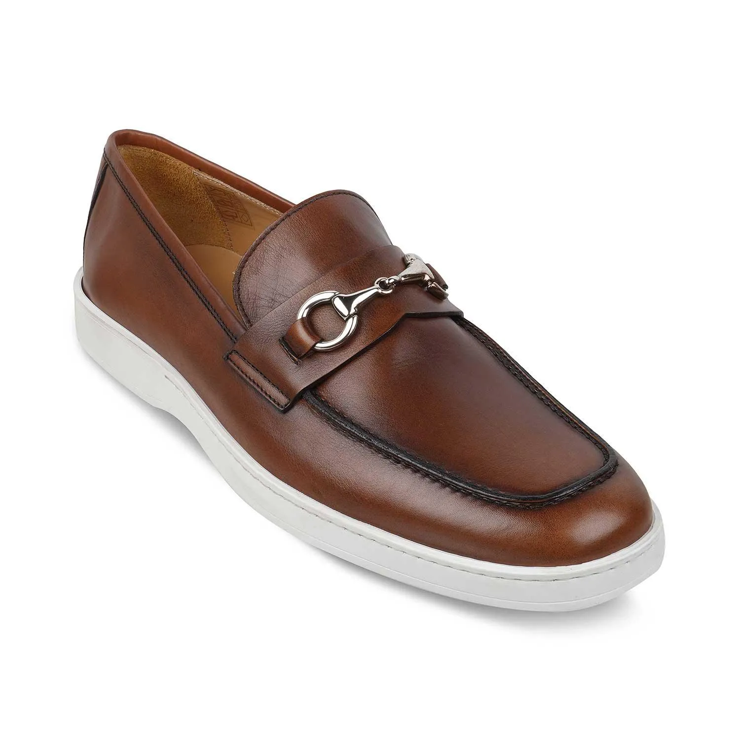 The Mamante Tan Men's Handcrafted Leather Loafers Tresmode