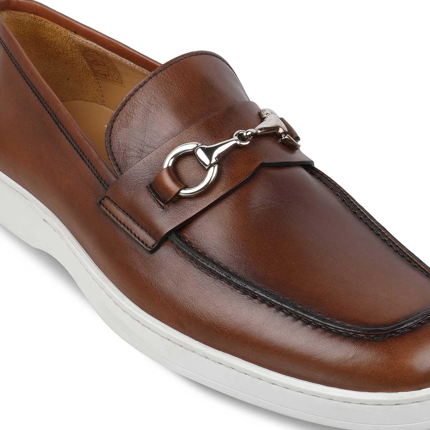 The Mamante Tan Men's Handcrafted Leather Loafers Tresmode