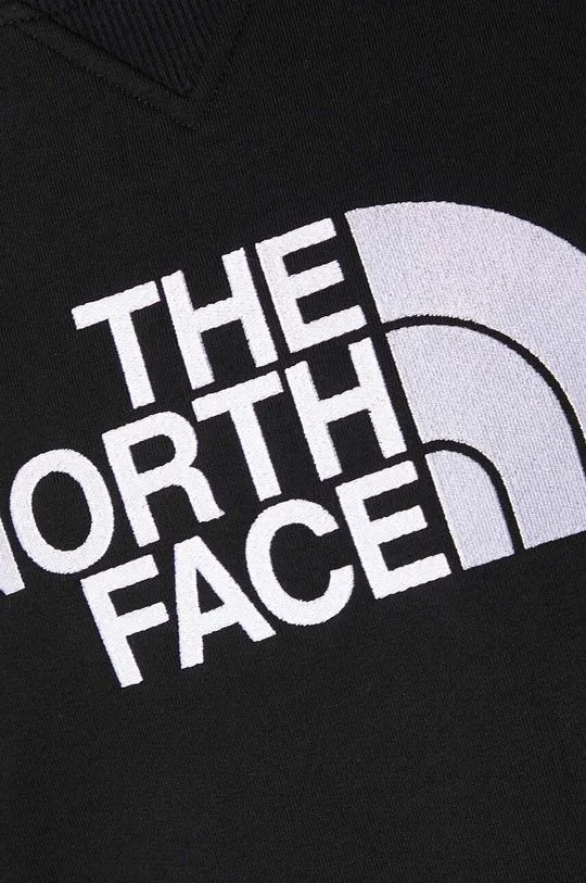 The North Face cotton sweatshirt Drew Peak Crew men's black color NF0A4SVRKY41