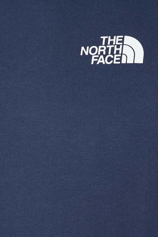 The North Face cotton sweatshirt M Raglan Redbox Crew men's navy blue color NF0A4SZ98K21