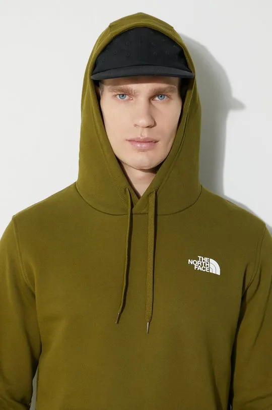 The North Face cotton sweatshirt M Simple Dome Hoodie men's green color NF0A7X1JPIB1