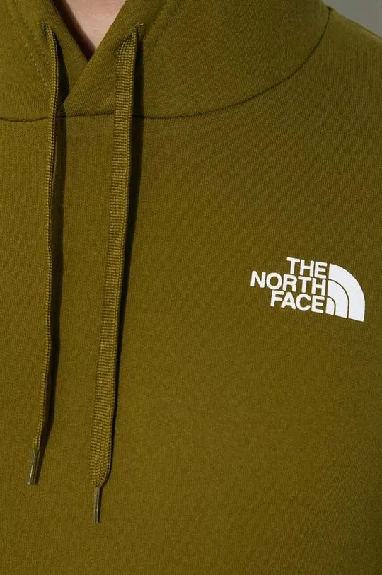 The North Face cotton sweatshirt M Simple Dome Hoodie men's green color NF0A7X1JPIB1