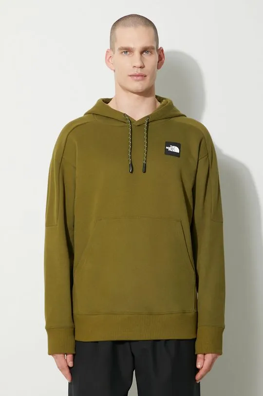 The North Face cotton sweatshirt U The 489 Hoodie men's green color NF0A87D7PIB1