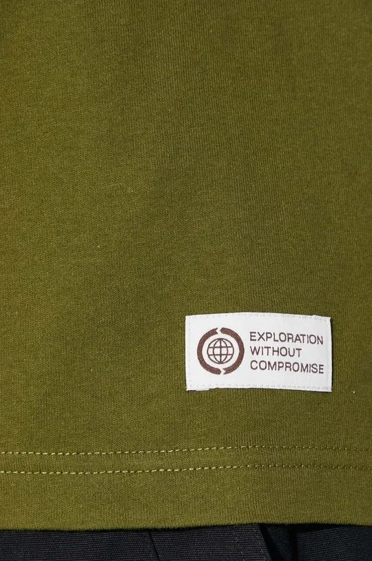 The North Face cotton t-shirt M Berkeley California Pocket S/S Tee men’s green color NF0A87U2PIB1