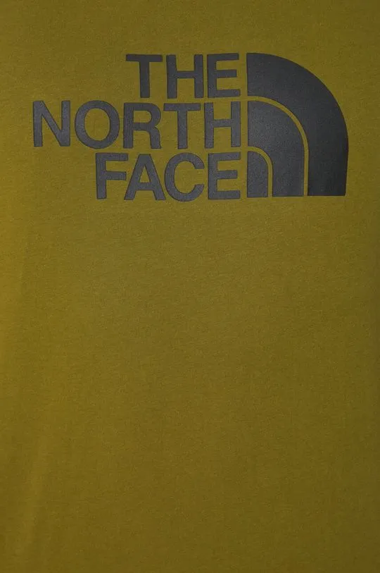 The North Face cotton t-shirt M S/S Easy Tee men’s green color NF0A87N5PIB1