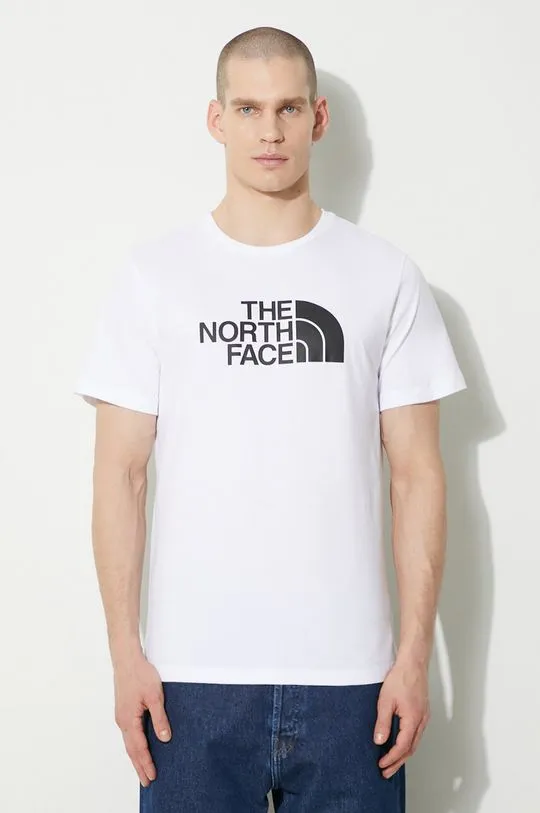 The North Face cotton t-shirt M S/S Easy Tee men’s white color NF0A87N5FN41