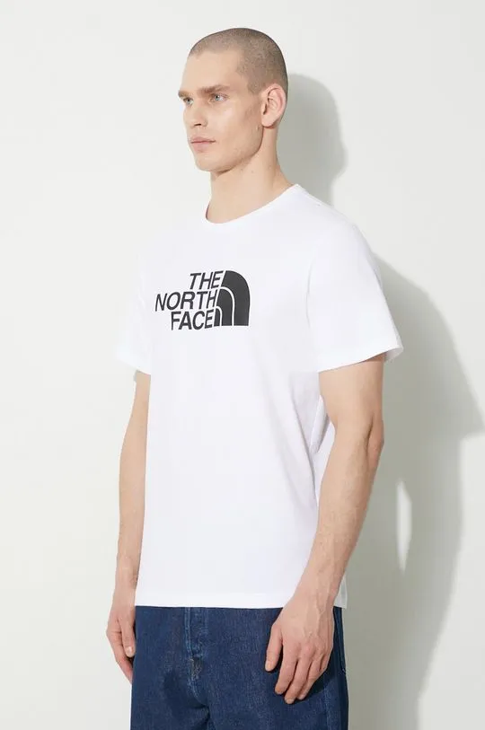 The North Face cotton t-shirt M S/S Easy Tee men’s white color NF0A87N5FN41