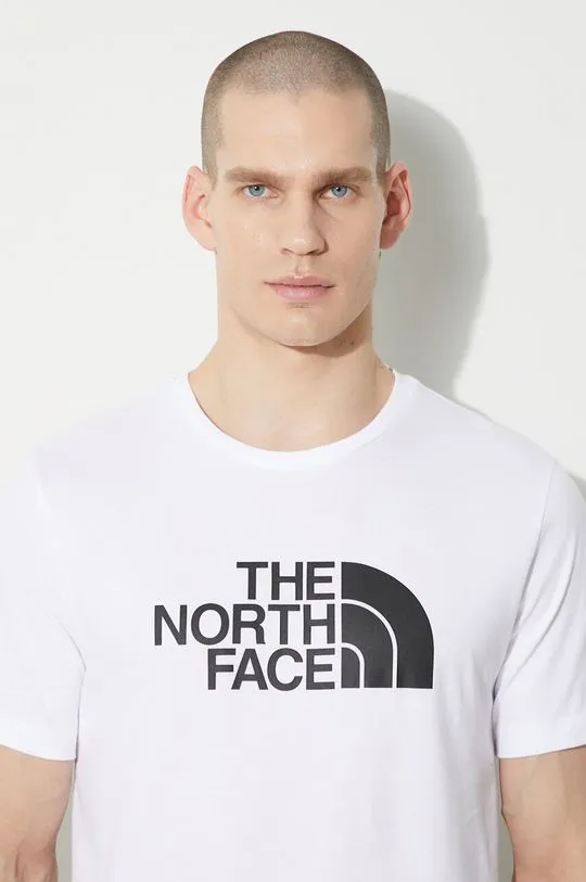 The North Face cotton t-shirt M S/S Easy Tee men’s white color NF0A87N5FN41