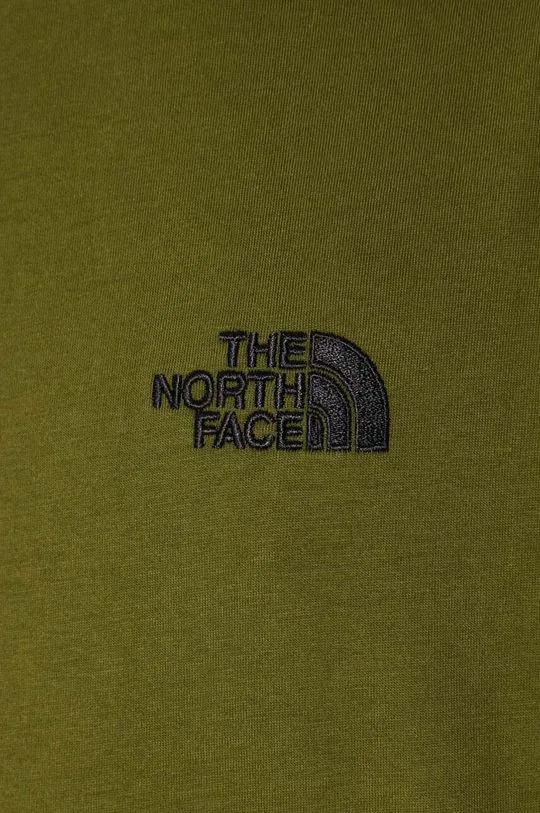 The North Face cotton t-shirt M S/S Essential Oversize Tee men’s green color NF0A87NRPIB1