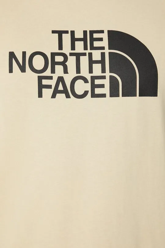 The North Face cotton t-shirt M S/S Raglan Easy Tee men’s beige color NF0A87N73X41