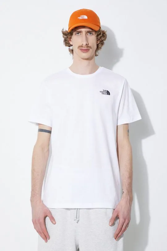 The North Face cotton t-shirt M S/S Redbox Celebration Tee men’s white color NF0A87NVFN41