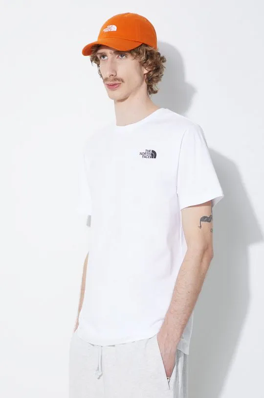 The North Face cotton t-shirt M S/S Redbox Celebration Tee men’s white color NF0A87NVFN41