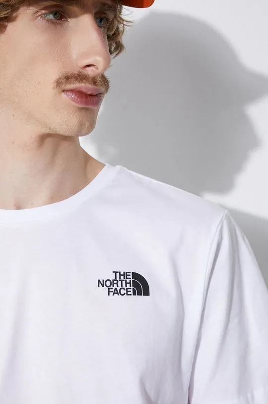 The North Face cotton t-shirt M S/S Redbox Celebration Tee men’s white color NF0A87NVFN41