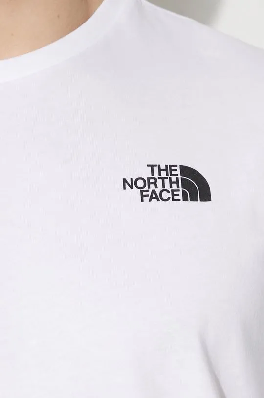 The North Face cotton t-shirt M S/S Redbox Tee men’s white color NF0A87NPFN41