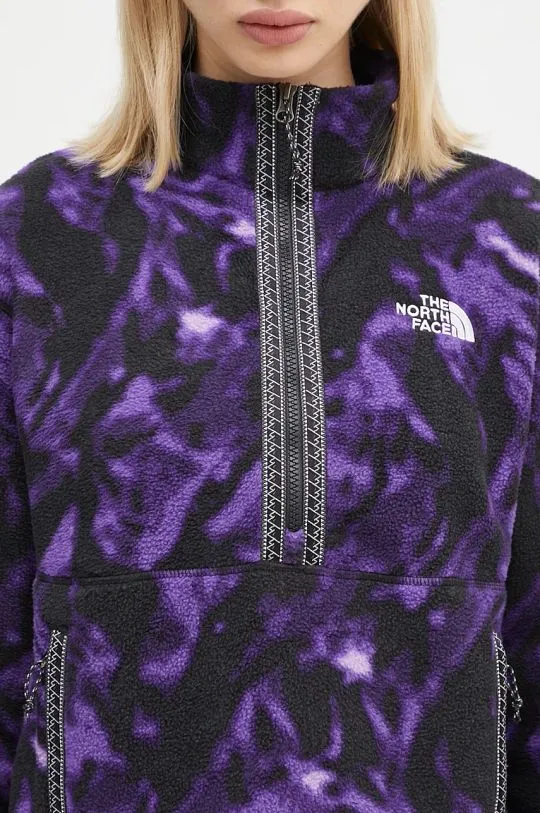 The North Face fleece sweatshirt Fleeski 1/4 Zip Po violet color NF0A88Z33VI1