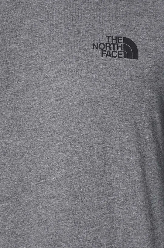 The North Face longsleeve shirt M L/S Simple Dome Tee men’s gray color NF0A87QNDYY1