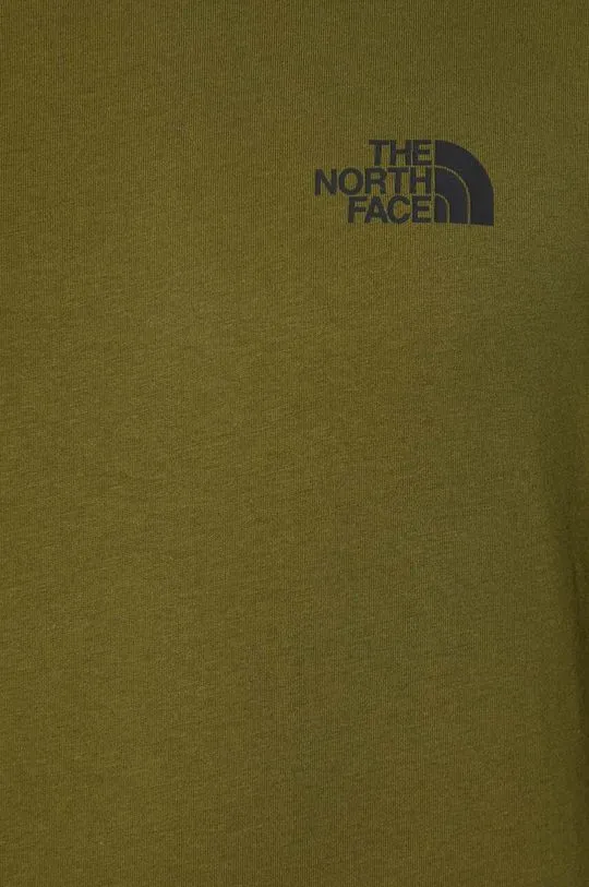 The North Face longsleeve shirt M L/S Simple Dome Tee men’s green color NF0A87QNPIB1