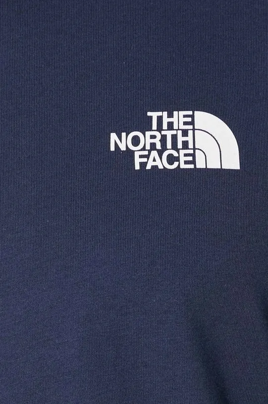 The North Face longsleeve shirt M L/S Simple Dome Tee men’s navy blue color NF0A87QN8K21