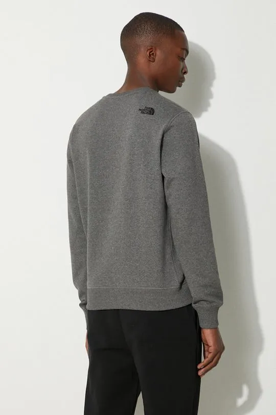 The North Face sweatshirt men's gray color