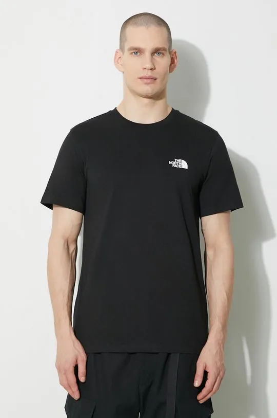 The North Face t-shirt M S/S Simple Dome Tee men’s black color NF0A87NGJK31