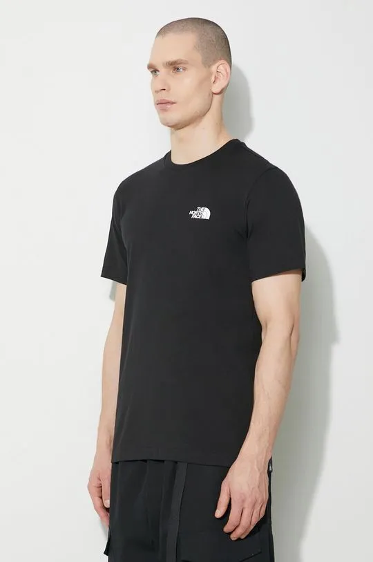 The North Face t-shirt M S/S Simple Dome Tee men’s black color NF0A87NGJK31