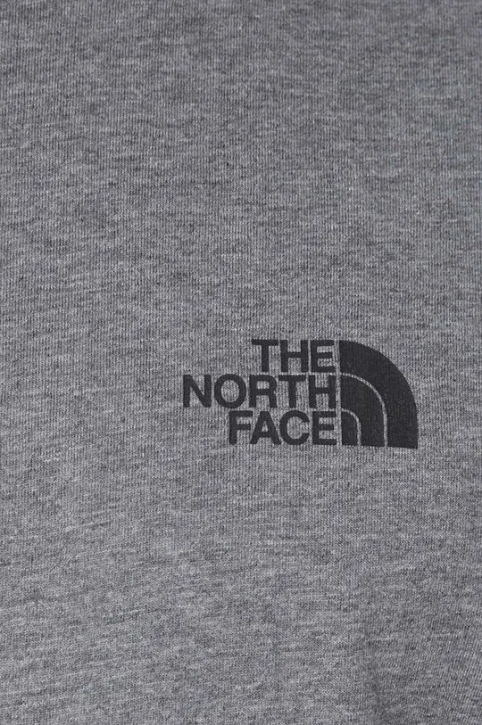 The North Face t-shirt M S/S Simple Dome Tee men’s gray color NF0A87NGDYY1