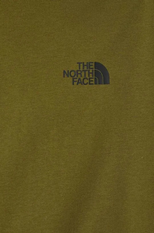 The North Face t-shirt M S/S Simple Dome Tee men’s green color NF0A87NGPIB1