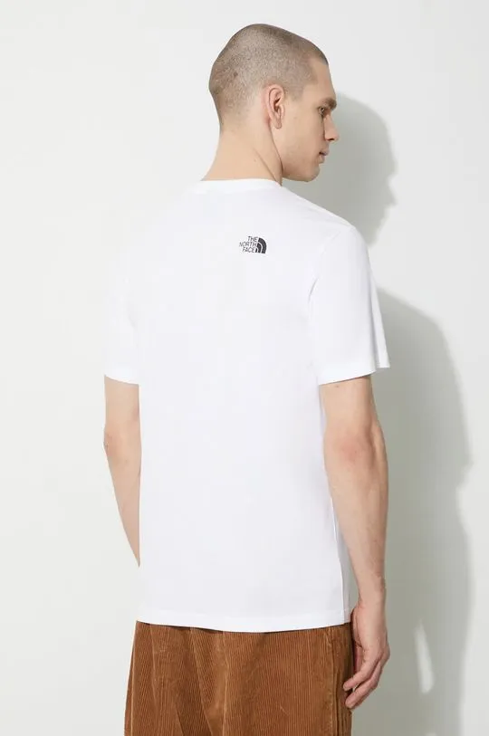 The North Face t-shirt M S/S Simple Dome Tee men’s white color NF0A87NGFN41