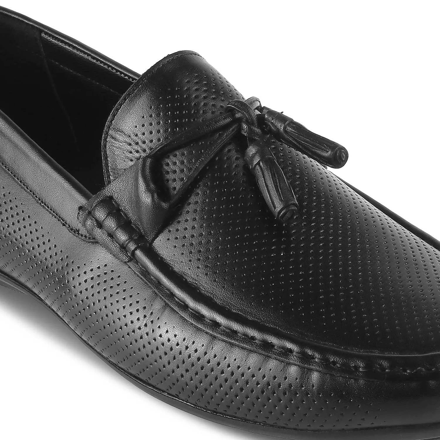 The Otie Black Men's Leather Loafers