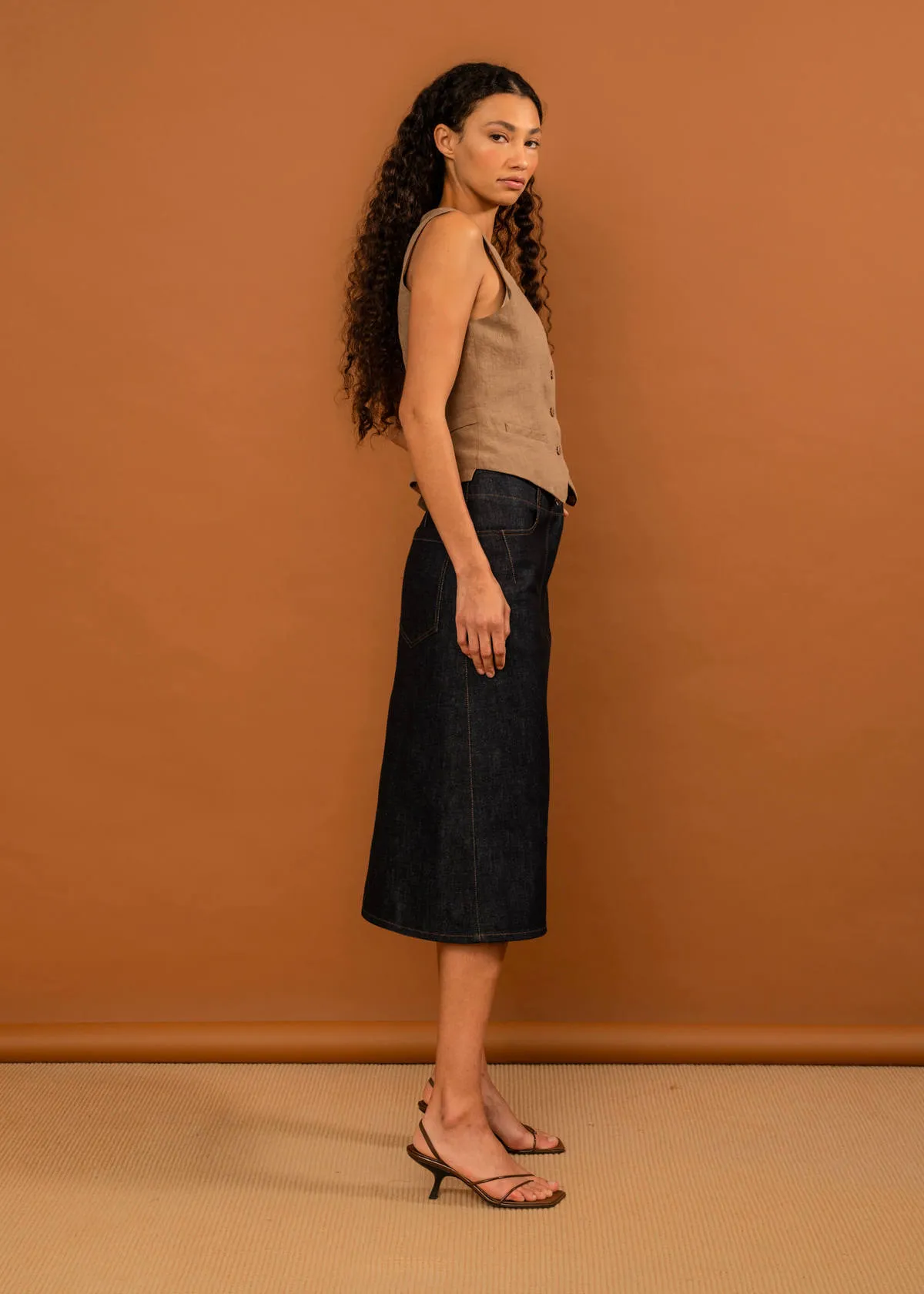 Tom Skirt - Indigo Denim