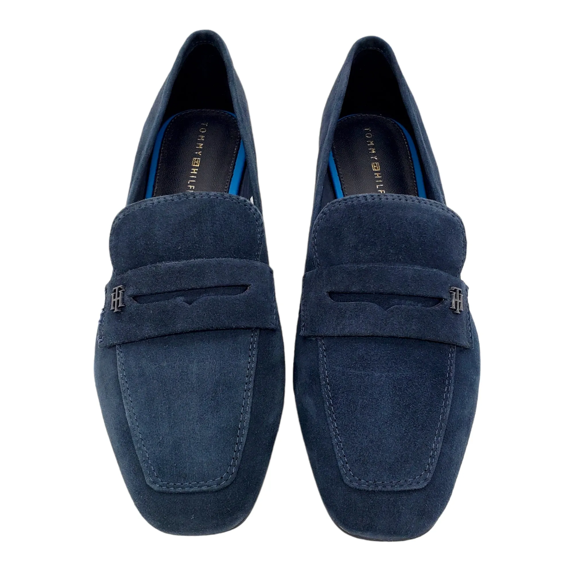 Tommy Hilfiger Navy Suede Loafers