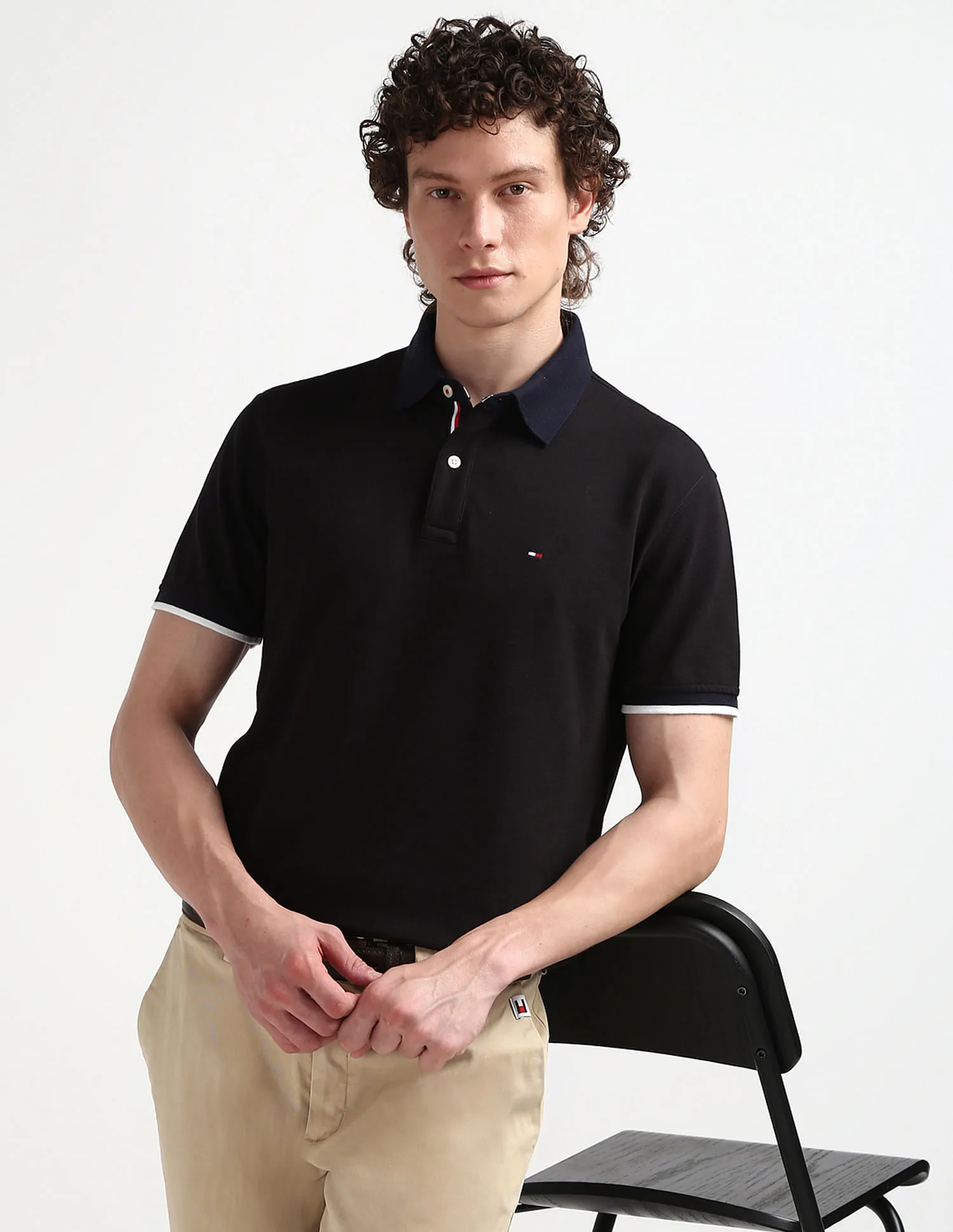 Tommy Hilfiger Solid Sanders Polo Shirt