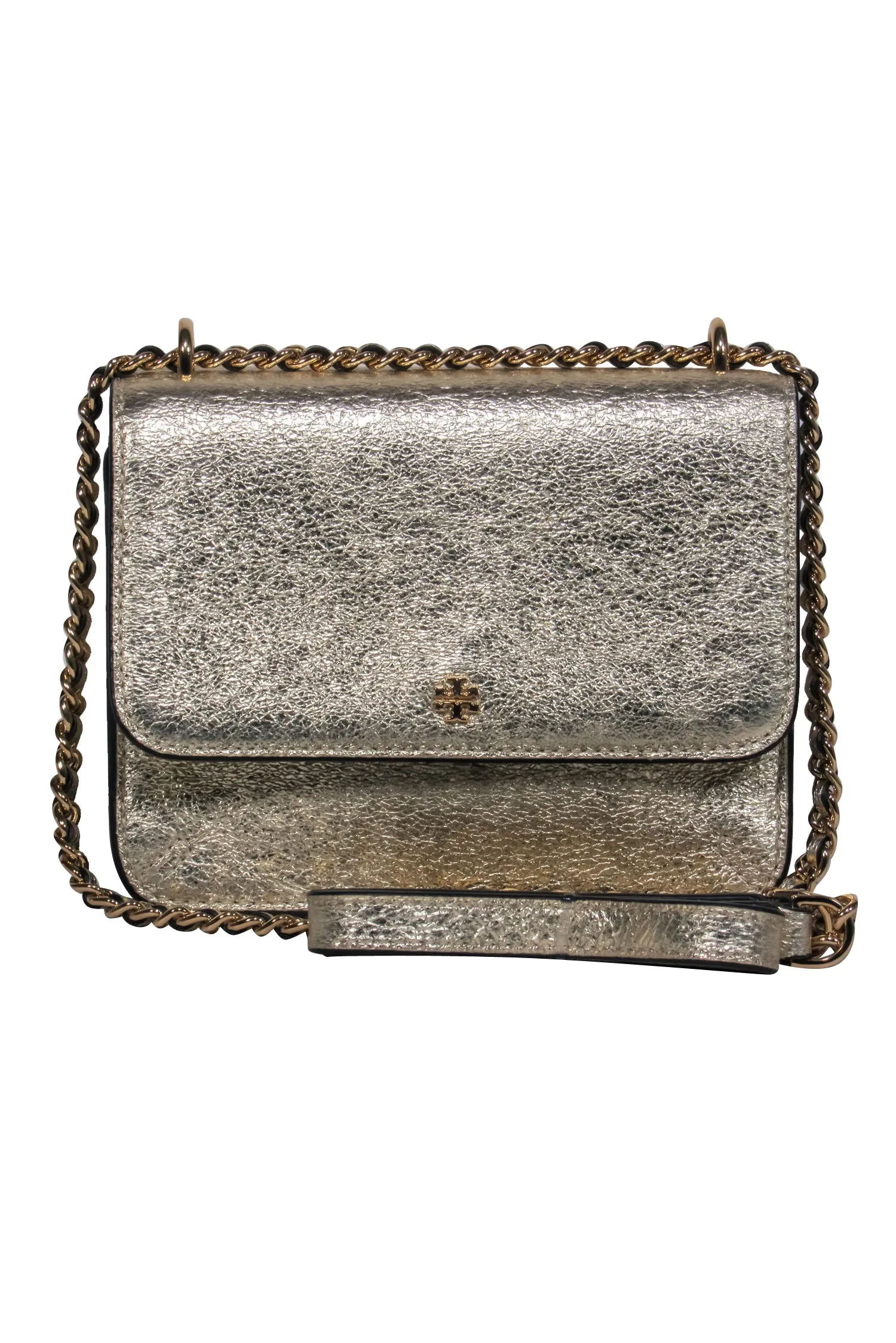 Tory Burch – Gold Metallic Mini Crossbody Bag
