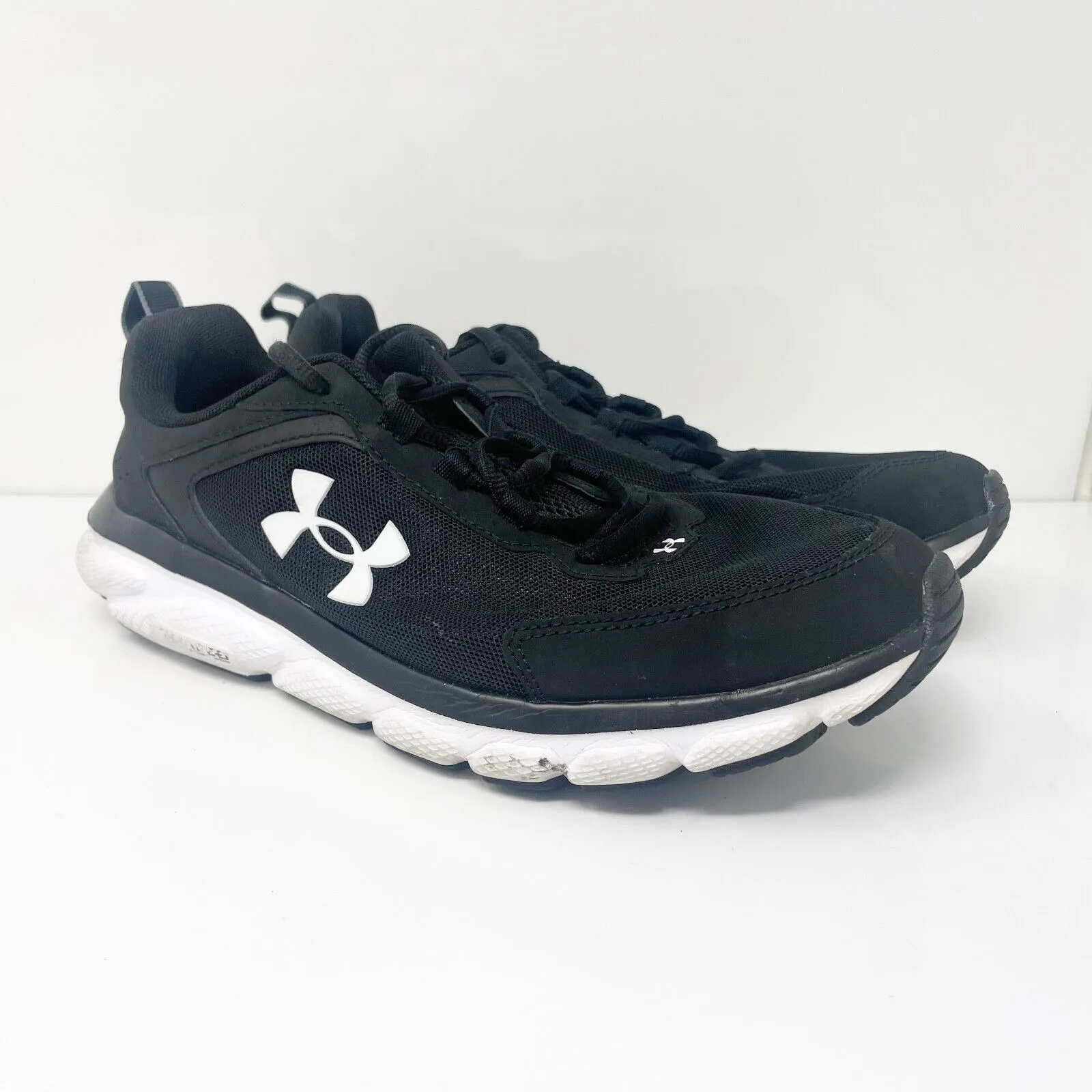 Under Armour Mens Charged Assert 9 3024590-001 Black Running Shoes Sneakers 10.5