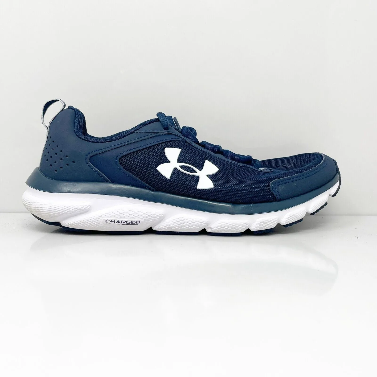 Under Armour Mens Charged Assert 9 3024590-400 Blue Running Shoes Sneakers 7.5
