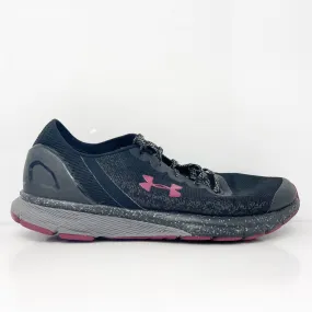 Under Armour Womens Charged 3020286-001 Black Running Shoes Sneakers Size 10